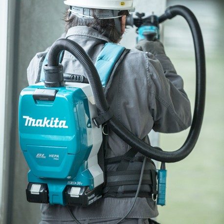 Aspirateur dorsal + 2 Accu 18V  5.0Ah Li-Ion DVC261ZX11 Makita