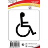 Stickers adhésif - Handicapés 100x100mm Novap