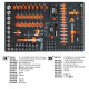 Servante mobile d'atelier 8 tiroirs 398 outils BW 2400S 8/E-L Beta