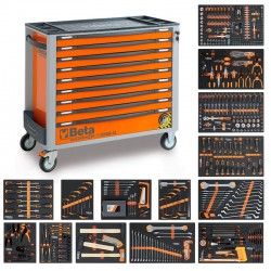 Servante mobile d'atelier 9 tiroirs 487 outils BW 2400S XL9/E-XL Beta