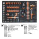 Servante mobile d'atelier 9 tiroirs 487 outils BW 2400S XL9/E-XL Beta