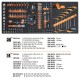 Servante mobile extra-large d'atelier 9 tiroirs 716 outils BW 2400S XL9/E-XXL Beta
