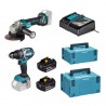Set de 2 machines 18V DLX22 10TJ1 MAKITA